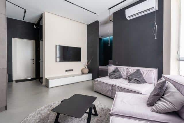 Bedroom with air conditioning